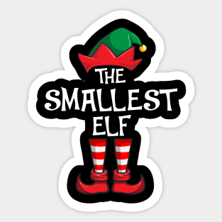 Smallest Elf Matching Family Christmas Sticker
